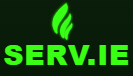 SERV.iE platform logo, stylized text SERV.iE in bold, modern font, conveying a professional and innovative tone